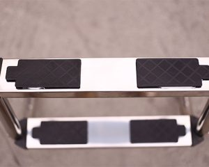 کف پله استیل با پیچ و مهره + کف پله + پایه پله استخر + پله استخری + پله استخر + استخر + تجهیزات استخر و جکوزی + استیل 304